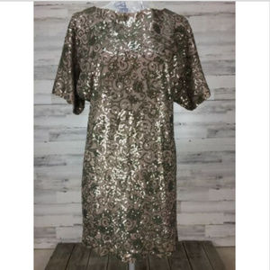 SCARLETT sz 4 Brown Bronze SEQUIN Dress